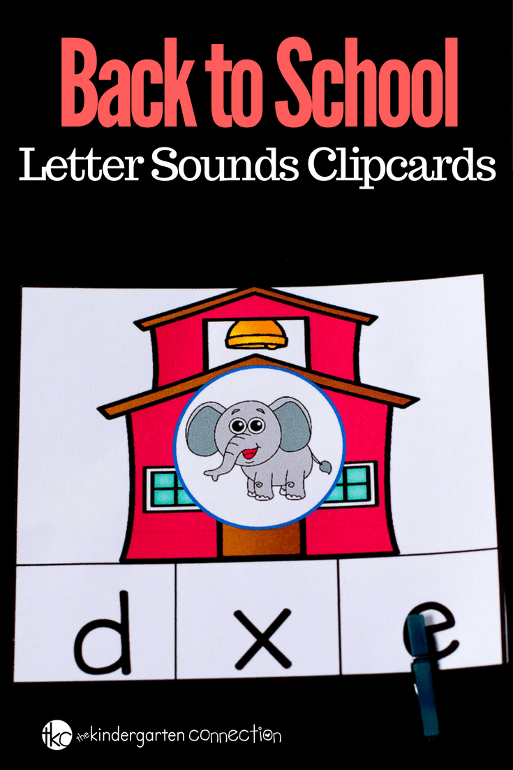 Are you all ready for the back to school season? These Back to School Letter Sounds Clip Cards are perfect for working on short vowel sounds as well as initial sounds.