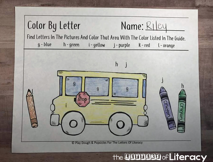 Try this Free Back To School Themed Color By Letter printable activity. Any child who loves to color, even just a little bit, will enjoy this fun color by letter!