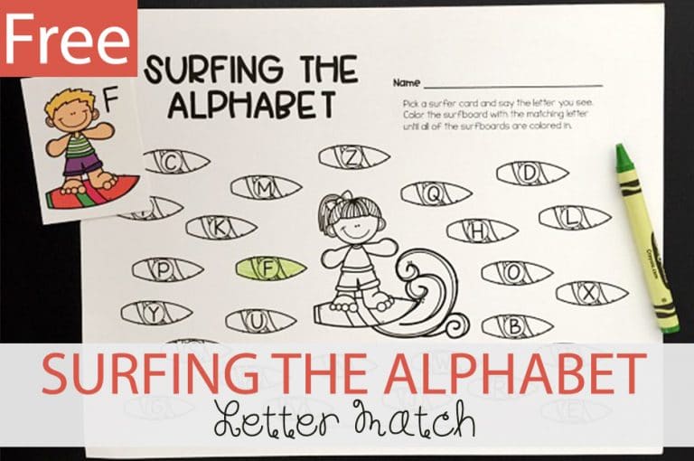 Surfing the Alphabet Letter Match