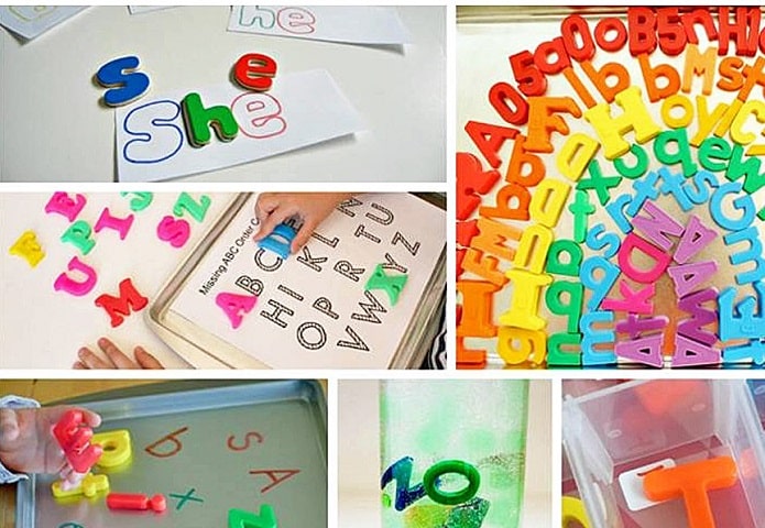 Creative Magnetic Letter Activities
