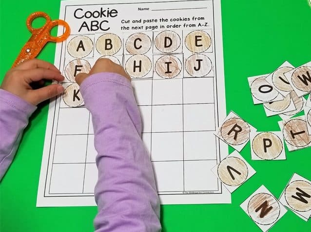 Cut and Paste Alphabetical Order Activity