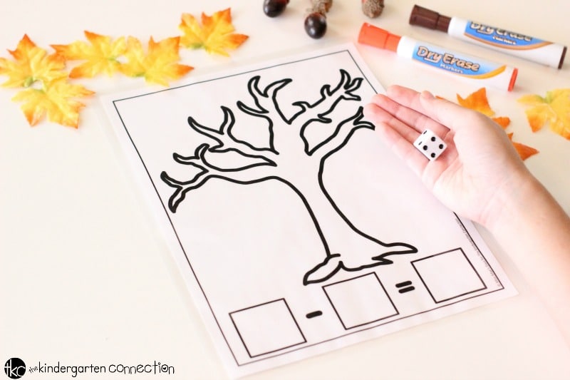 Grab these FREE addition and subtraction Fall Math Mats and place them in your math centers for use in your homeschool or traditional classroom!