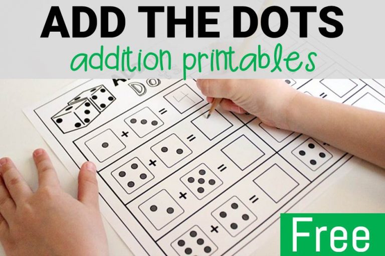 Add the Dots Addition Printables