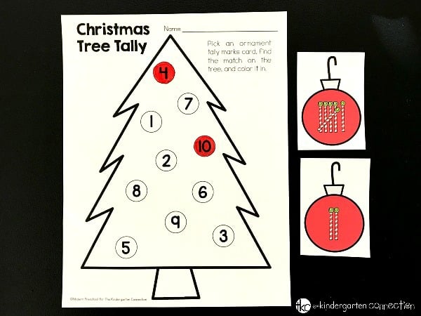 Keep students engaged this winter with printable activities like our free Christmas tree tally marks number match game! It is a great way to add holiday fun into your math centers!