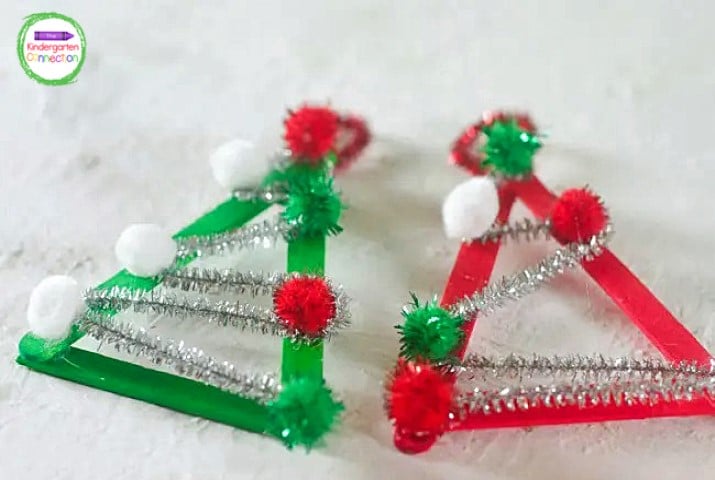 Each popsicle stick ornament is adorable and unique!