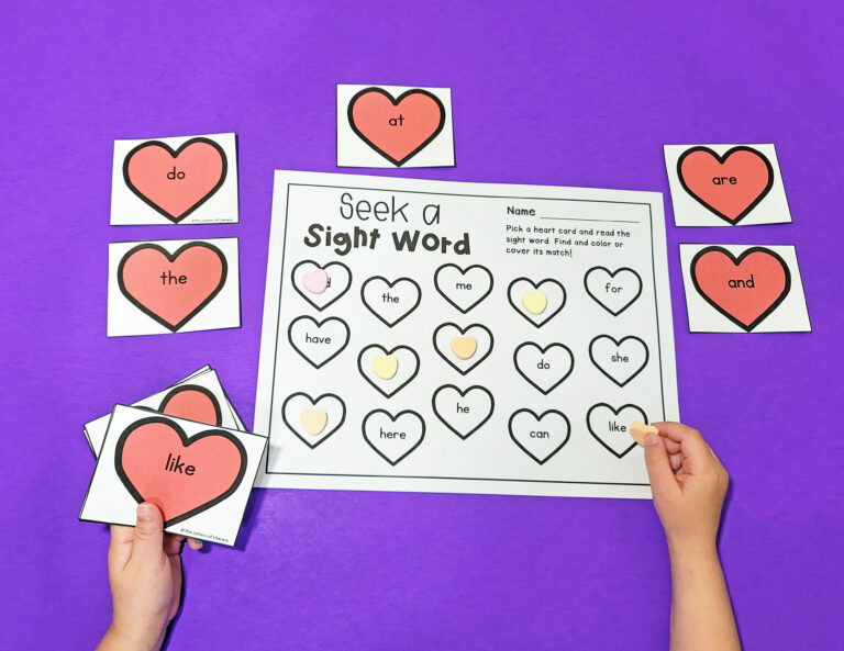 Editable Valentine’s Day Sight Words Game