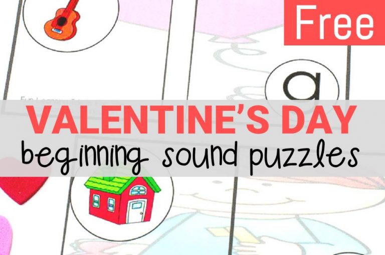 Valentine’s Day Beginning Sounds Puzzles