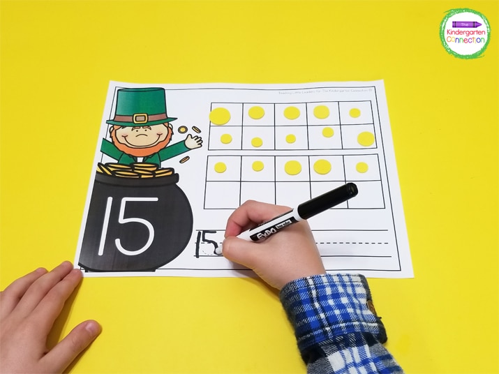 St. Patrick’s Day Teen Number Counting Mats