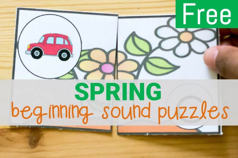 Spring Beginning Sound Puzzles