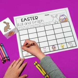 Easter Roll and Graph Activity