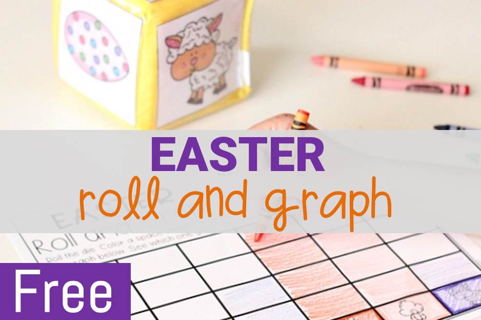 Easter roll and graph Easter Math Activity