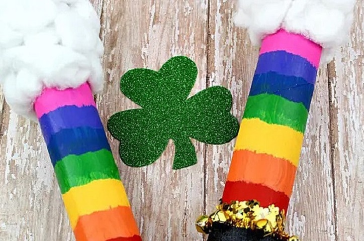 St. Patrick’s Day Rainbow Rain Stick Craft