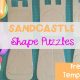 DIY Sandcastle Shape Puzzles with FREE printable templates for summer activity