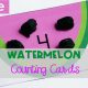 Watermelon Counting Cards, FREE Printable for Summer