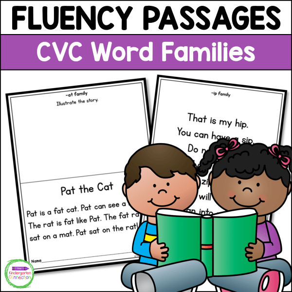 Emergent　Readers　Passages　CVC　Fluency　Family　Word　for