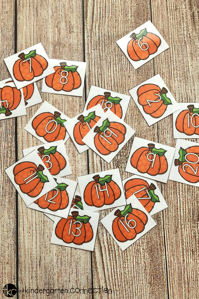 Pumpkin Number Cards