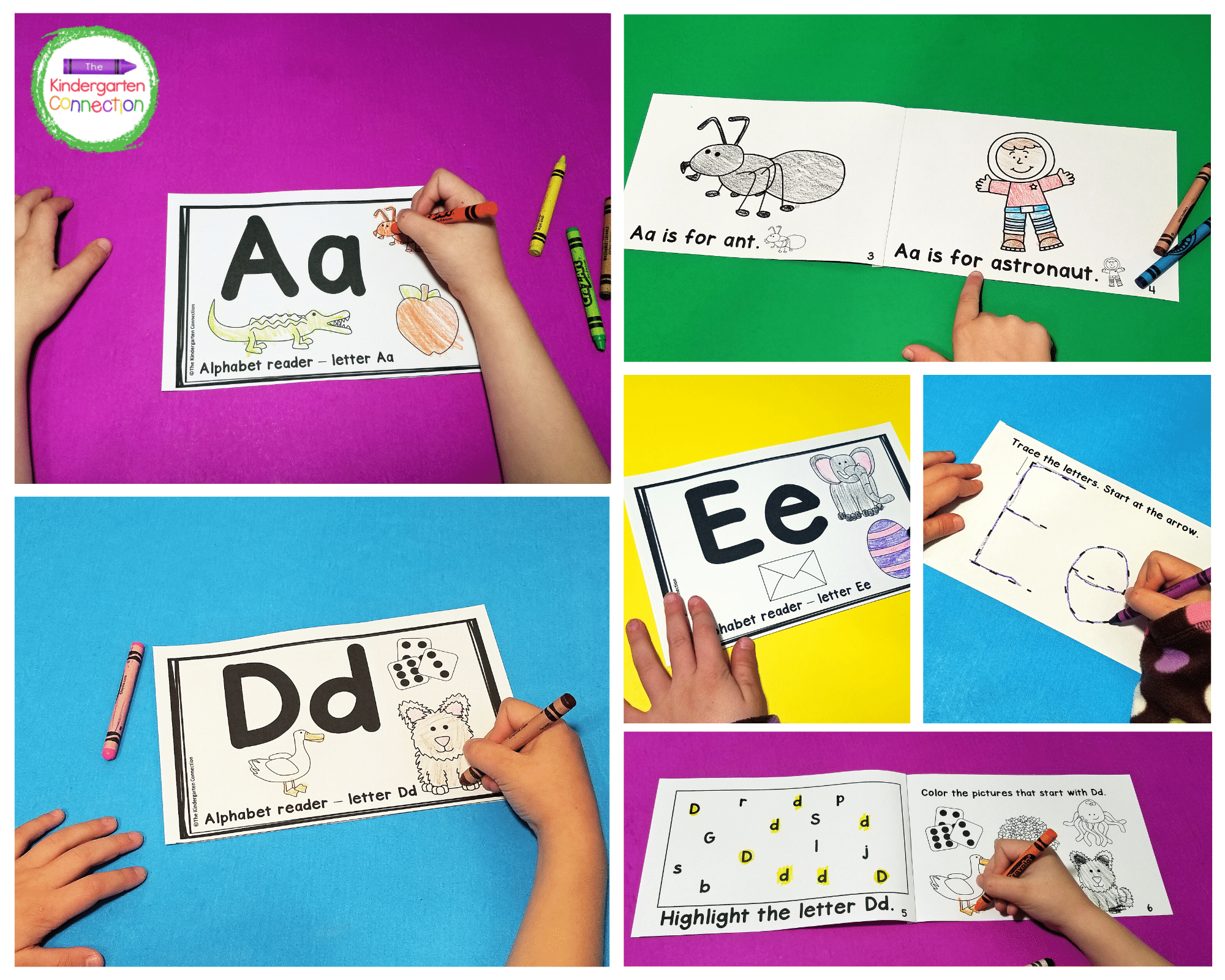 This resource pack contains 26 printable alphabet emergent reader books, each focusing on a specific letter of the alphabet!