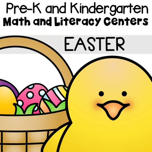 This pack is filled with engaging math and literacy centers for Pre-K and Kindergarten students with an Easter theme