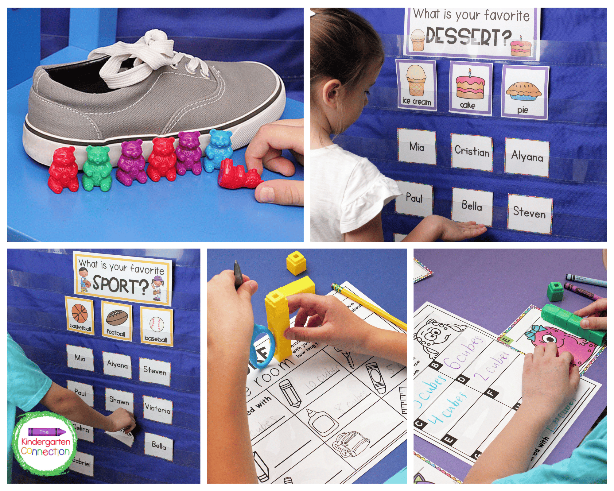 This pack includes 9 different graphing activities and 8 different measurement activities for hands-on learning.