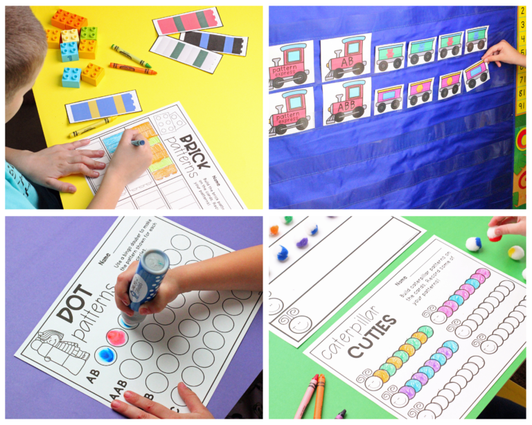 Pattern Activities and Centers for Pre-K & Kindergarten