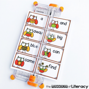 wise owl editable sight word center cards 