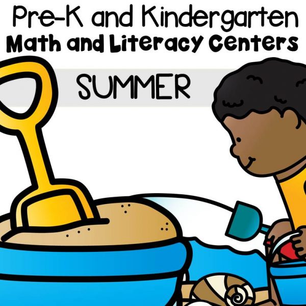 This pack is filled with engaging math and literacy centers for Pre-K and Kindergarten students with a summer theme