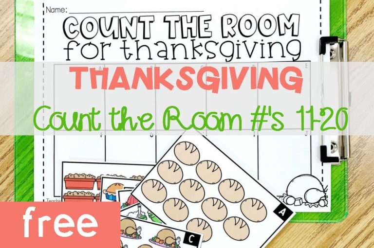 Thanksgiving Count the Room Numbers 11-20
