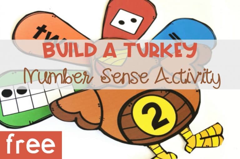 Build a Turkey Number Sense Activity