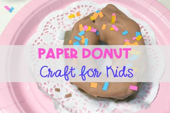Paper Donut Craft for Kids