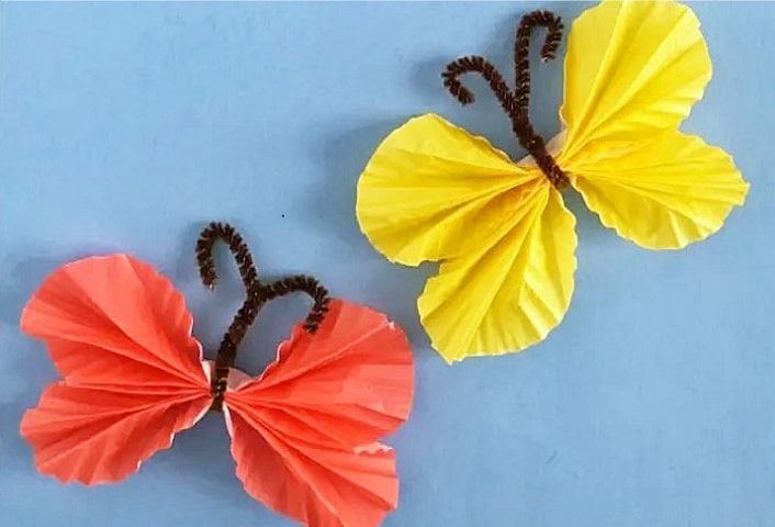 Easy Paper Butterfly Craft for Kids