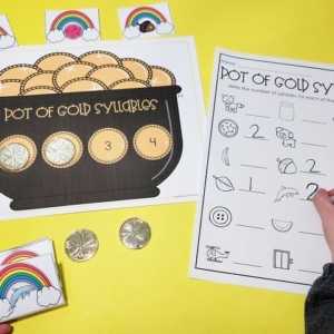 Pot of Gold Syllable Counting Activity