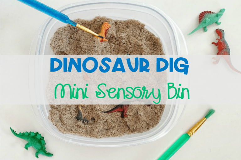 Dino Dig Mini Sensory Bin