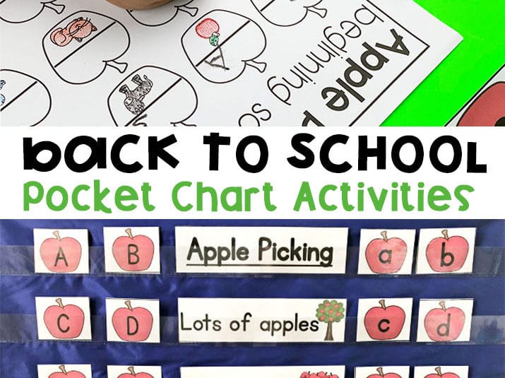 Back to School Pocket Chart Activities