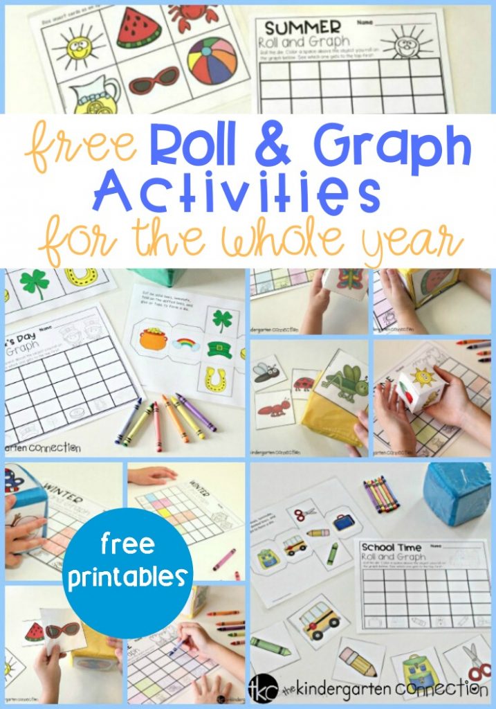 Check out our entire series for our FREE Roll and Graph Math Activities - printable activities for the whole year!