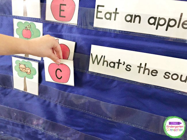 Place picture cards in the pocket chart and call on students to match the beginning sound.