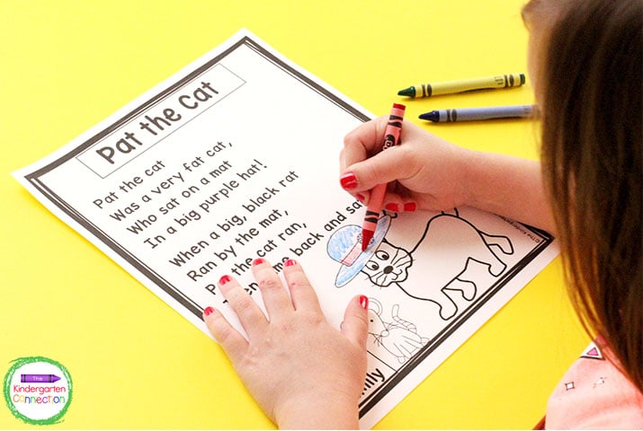 The short and simple rhymes tell a fun story, and there is even a fun matching picture to color!