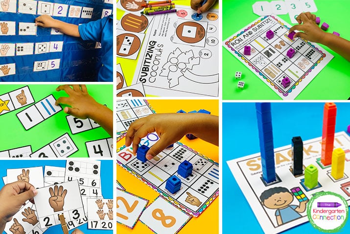 Teacher Made Math Center Learning Resource Game Representing Numbers 1-10 