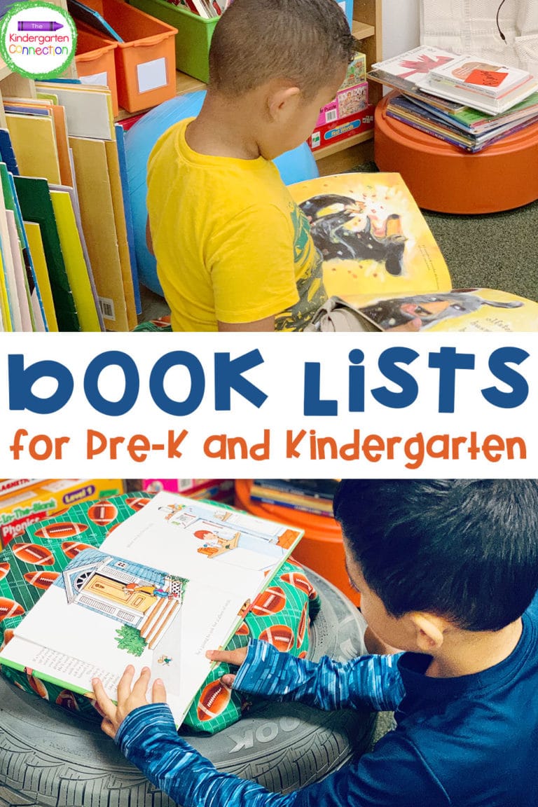 Mega Book List for Kindergarten