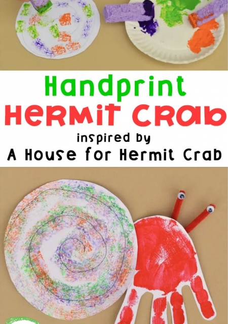 Handprint Hermit Crab Craft