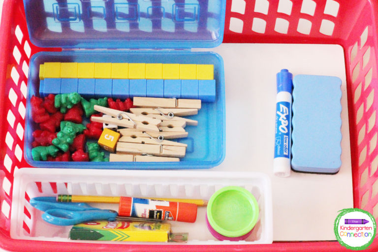 Student Supply Bins for Social Distancing