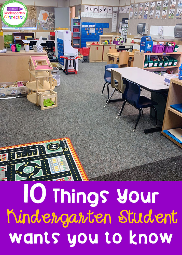 Early learners need a little extra care and patience, so I came up with 10 things that I believe your Kindergarten student wants you to know!