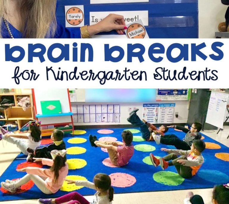 Brain Breaks for Kindergarten Students