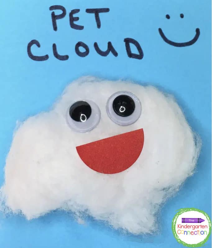 This pet cloud craft is so fun and can even fit in your kid's pocket!