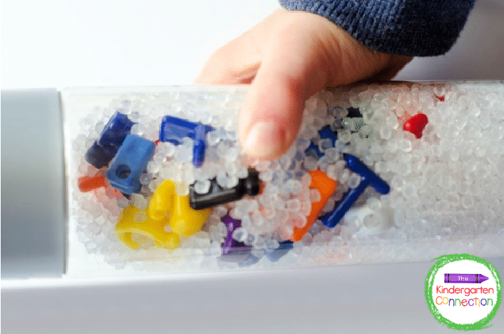 This letter matching sensory bottle is a great tool to help children gain more confidence in identifying their letters.