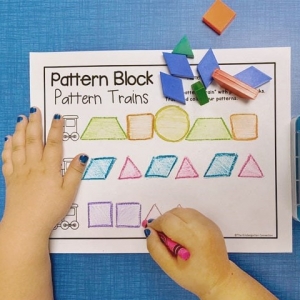 Pattern Block Trains