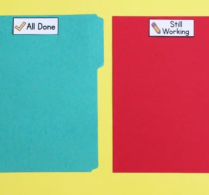 Labels for Organizing Student Work in the Classroom