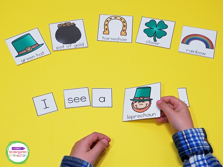 This St. Patrick's Day Writing Activity includes 6 picture cards for students to choose from.