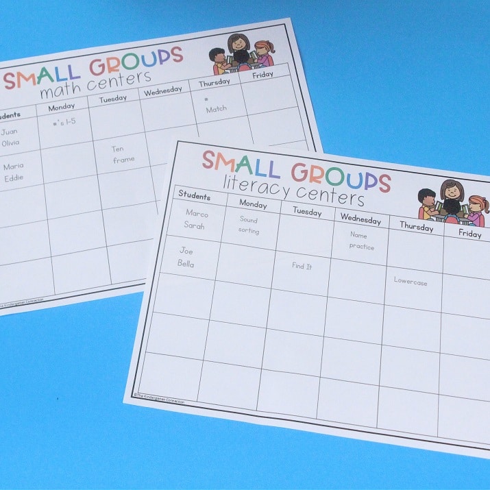 Editable Small Group Planning Templates