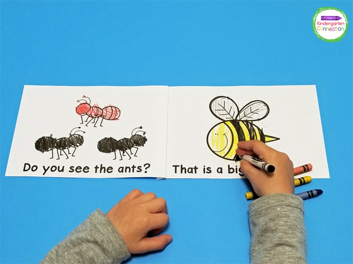 "Bugs All Around" is a fun reader that encourages the students to recognize and read describing words.