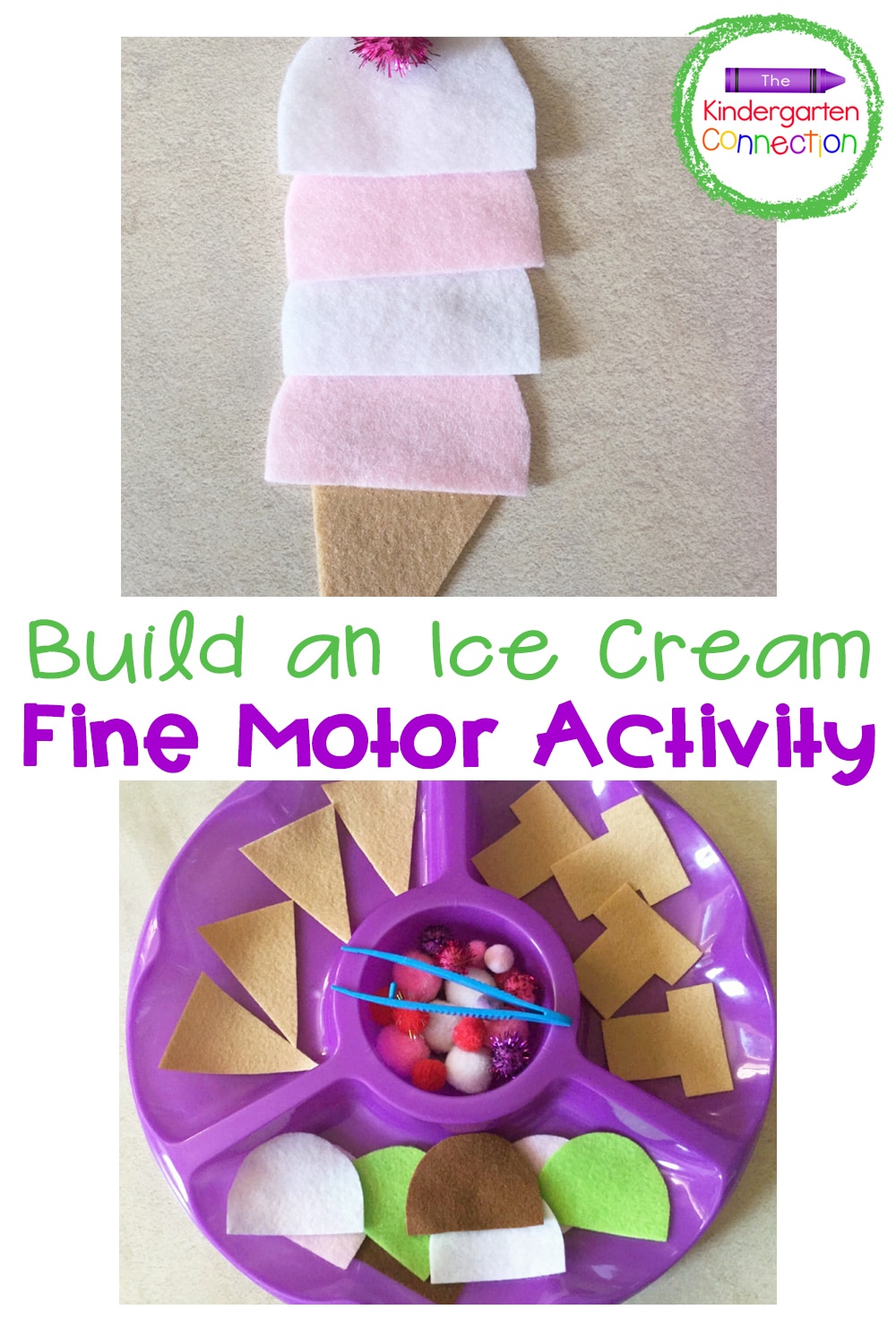This Build an Ice Cream Cone activity is a great way to work on fine motor skills, patterning, and counting in a fun, hands-on way!